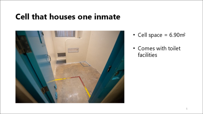 Cells that house one inmate