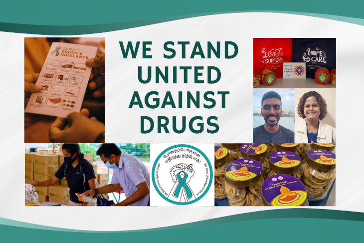 We Stand United Against Drugs