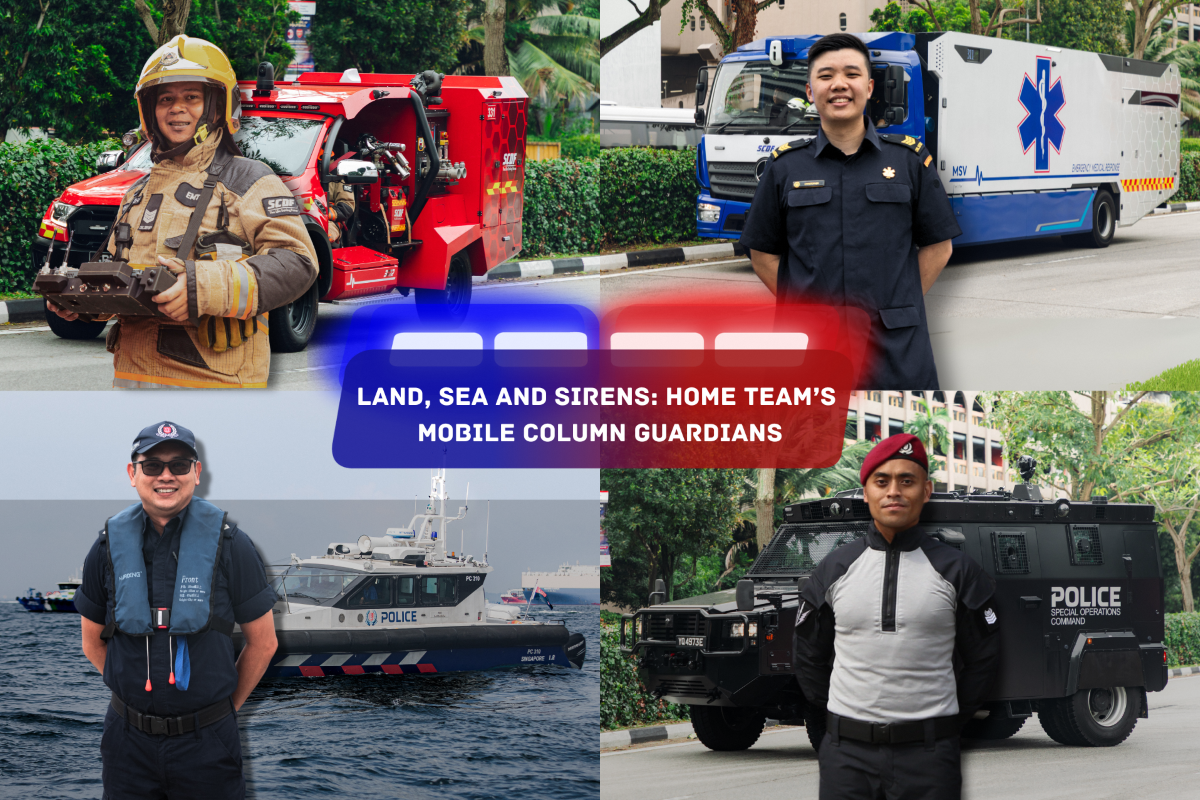 Land, Sea and Sirens: Home Team's Mobile Column Guardians
